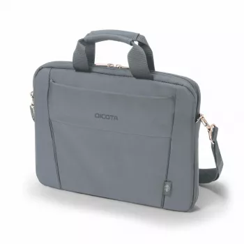 DICOTA Eco Slim Case Base – dėklas nešiojamam kompiuteriui 13–14,1 colio, pilkas / perdirbtas poliesteris