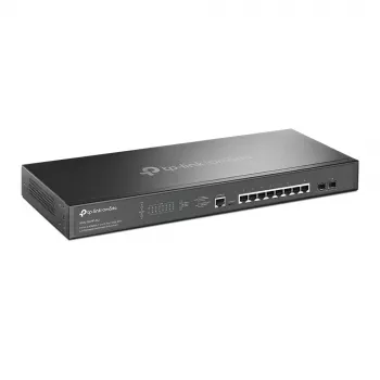TP-Link Omada 8 prievadų 2.5GBASE-T ir 2 prievadų 10GE SFP+ L2+ valdomas jungiklis su 8 PoE+ prievadais