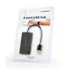 USB šakotuvas Gembird UHB-U2P4-04 — 4 prievadai USB 2.0, juodas, 480 Mbit/s