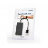 USB šakotuvas Gembird UHB-U2P4-04 — 4 prievadai USB 2.0, juodas, 480 Mbit/s
