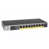 NETGEAR GS108LP nevaldomas Gigabit Ethernet (10/100/1000) jungiklis su PoE, 1U, juodas/pilka