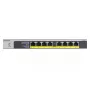 NETGEAR GS108LP nevaldomas Gigabit Ethernet (10/100/1000) jungiklis su PoE, 1U, juodas/pilka