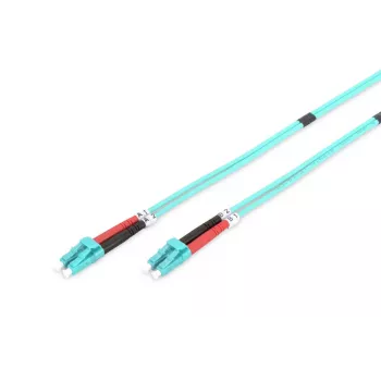 DIGITUS Fiber Optic Patch Cord, LC į LC, daugiamodis 50/125 µ, dubleksas, 5 m, OM3