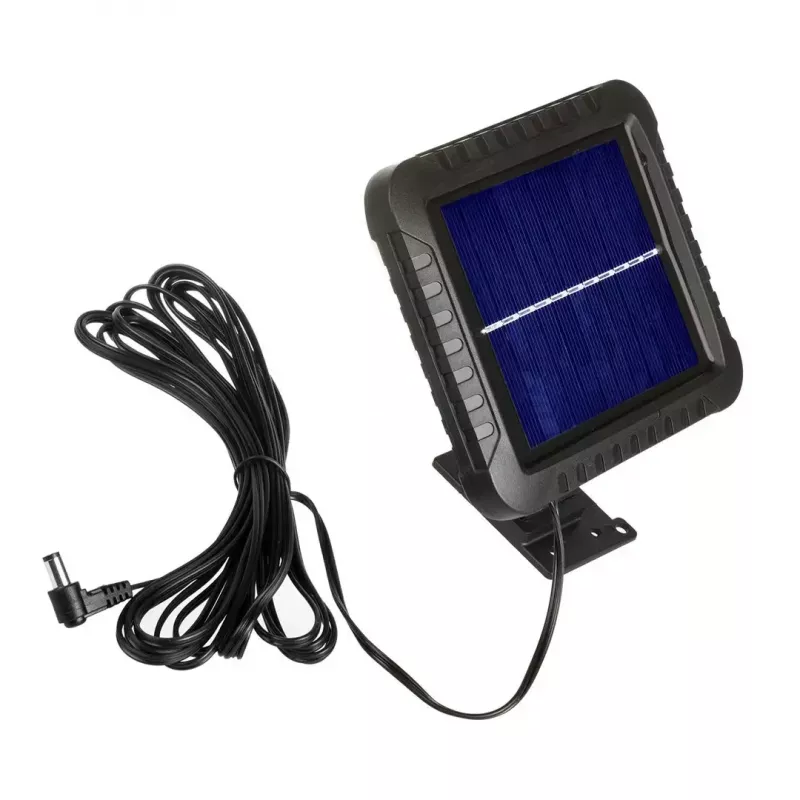 LED lauko saulės prožektorius MACLEAN MCE438, 5W, 400 lm, IP44, Li-Ion 5,2V, sieninis, balta šviesa, juodas