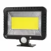 LED lauko saulės prožektorius MACLEAN MCE438, 5W, 400 lm, IP44, Li-Ion 5,2V, sieninis, balta šviesa, juodas