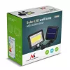 LED lauko saulės prožektorius MACLEAN MCE438, 5W, 400 lm, IP44, Li-Ion 5,2V, sieninis, balta šviesa, juodas