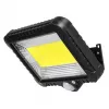 LED lauko saulės prožektorius MACLEAN MCE438, 5W, 400 lm, IP44, Li-Ion 5,2V, sieninis, balta šviesa, juodas