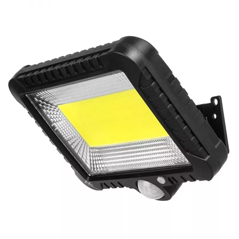 LED lauko saulės prožektorius MACLEAN MCE438, 5W, 400 lm, IP44, Li-Ion 5,2V, sieninis, balta šviesa, juodas