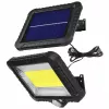 LED lauko saulės prožektorius MACLEAN MCE438, 5W, 400 lm, IP44, Li-Ion 5,2V, sieninis, balta šviesa, juodas