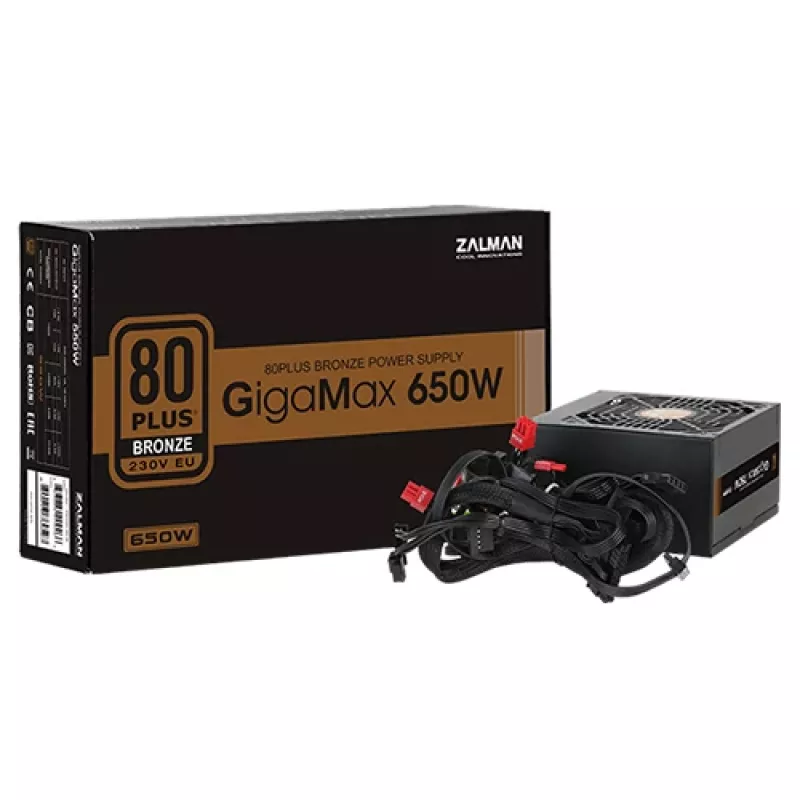 Zalman ZM650-GVII maitinimo blokas 650 W 20+4 pin ATX ATX juodas