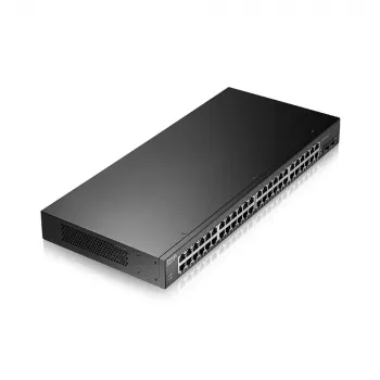 Zyxel GS1900-48HPv2 valdomas L2 Gigabit Ethernet jungiklis su PoE (juodas)