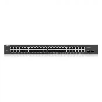 Zyxel GS1900-48HPv2 valdomas L2 Gigabit Ethernet jungiklis su PoE (juodas)