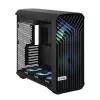 PC korpusas Fractal Design Torrent Tower Black – ATX/EATX/ITX, 2x180mm priekiniai ventiliatoriai, 2x3,5 colio ir 4x2,5 colio diskų vietos, grūdintas stiklas