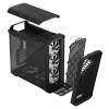 PC korpusas Fractal Design Torrent Tower Black – ATX/EATX/ITX, 2x180mm priekiniai ventiliatoriai, 2x3,5 colio ir 4x2,5 colio diskų vietos, grūdintas stiklas
