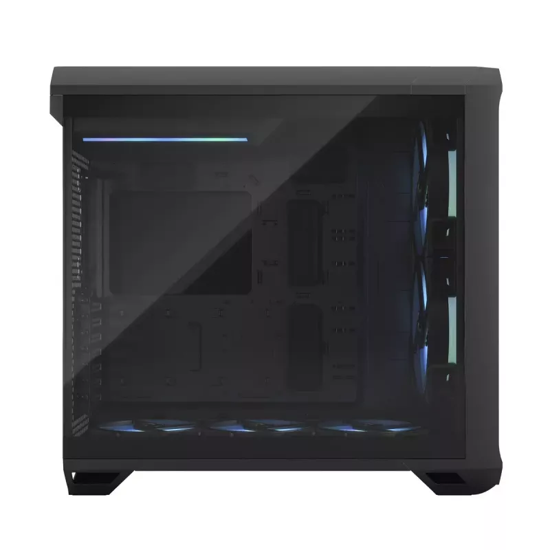 PC korpusas Fractal Design Torrent Tower Black – ATX/EATX/ITX, 2x180mm priekiniai ventiliatoriai, 2x3,5 colio ir 4x2,5 colio diskų vietos, grūdintas stiklas