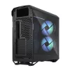 PC korpusas Fractal Design Torrent Tower Black – ATX/EATX/ITX, 2x180mm priekiniai ventiliatoriai, 2x3,5 colio ir 4x2,5 colio diskų vietos, grūdintas stiklas