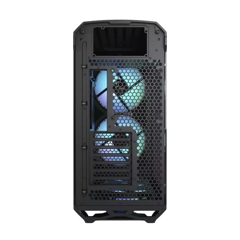 PC korpusas Fractal Design Torrent Tower Black – ATX/EATX/ITX, 2x180mm priekiniai ventiliatoriai, 2x3,5 colio ir 4x2,5 colio diskų vietos, grūdintas stiklas