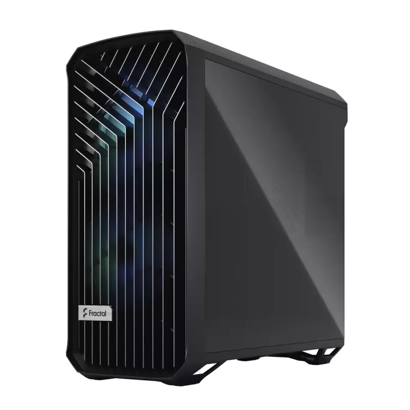PC korpusas Fractal Design Torrent Tower Black – ATX/EATX/ITX, 2x180mm priekiniai ventiliatoriai, 2x3,5 colio ir 4x2,5 colio diskų vietos, grūdintas stiklas