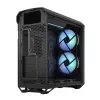 PC korpusas Fractal Design Torrent Tower Black – ATX/EATX/ITX, 2x180mm priekiniai ventiliatoriai, 2x3,5 colio ir 4x2,5 colio diskų vietos, grūdintas stiklas