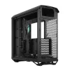 PC korpusas Fractal Design Torrent Tower Black – ATX/EATX/ITX, 2x180mm priekiniai ventiliatoriai, 2x3,5 colio ir 4x2,5 colio diskų vietos, grūdintas stiklas