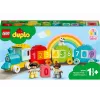 LEGO DUPLO skaičių traukinukas 10954 – ankstyvojo mokymosi traukinys su sunumeruotais vagonėliais skaičiavimui ir rūšiavimui