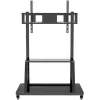 Nešiojamas plokščiaekranis grindinis stovas TECHLY Signage Display Mount ICA-TR30 – 55–100 colių, VESA 1200x600, 150 kg, ratukai, juodas