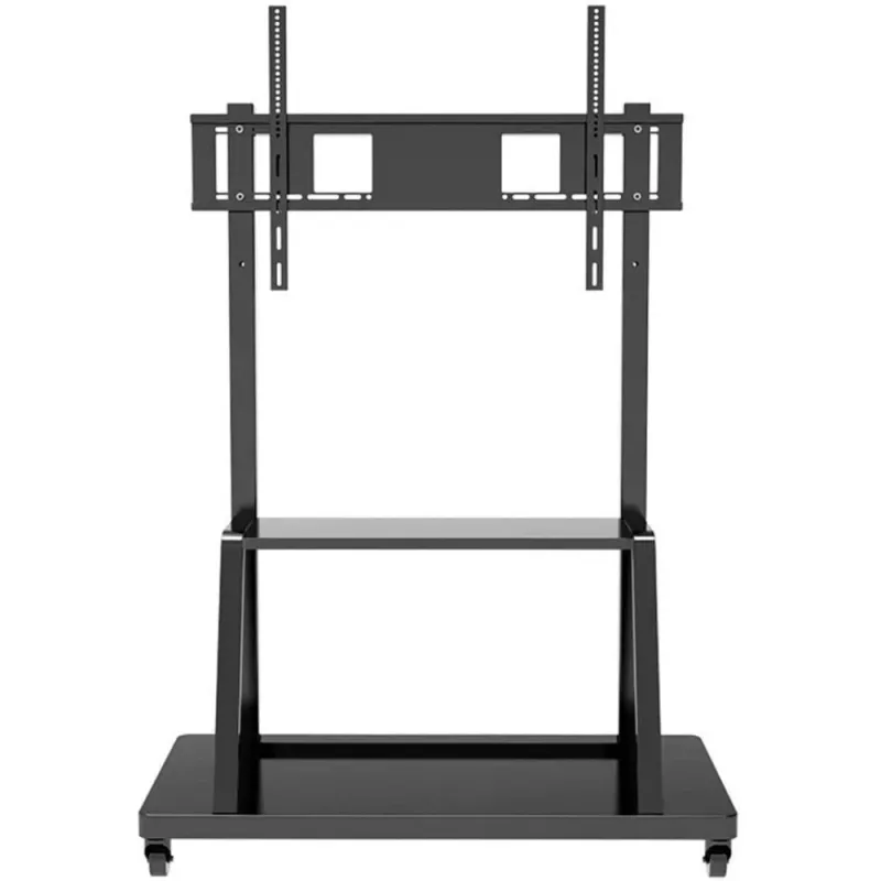 Nešiojamas plokščiaekranis grindinis stovas TECHLY Signage Display Mount ICA-TR30 – 55–100 colių, VESA 1200x600, 150 kg, ratukai, juodas