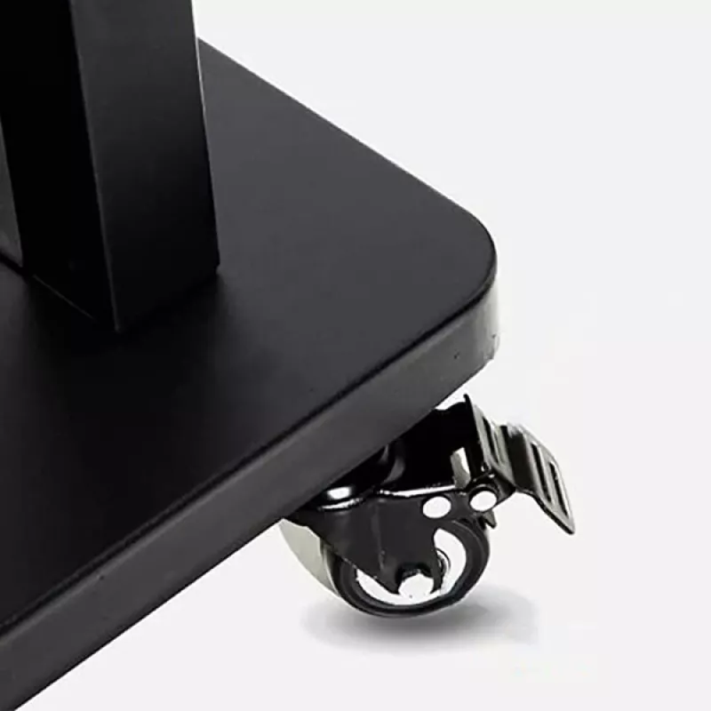 Nešiojamas plokščiaekranis grindinis stovas TECHLY Signage Display Mount ICA-TR30 – 55–100 colių, VESA 1200x600, 150 kg, ratukai, juodas