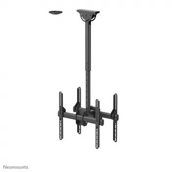 Neomounts NM-C440DBLACK lubinis laikiklis dviem monitoriams / televizoriams 32-60 colių - aukštis 56-91 cm