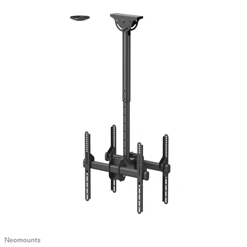 Neomounts NM-C440DBLACK lubinis laikiklis dviem monitoriams / televizoriams 32-60 colių - aukštis 56-91 cm