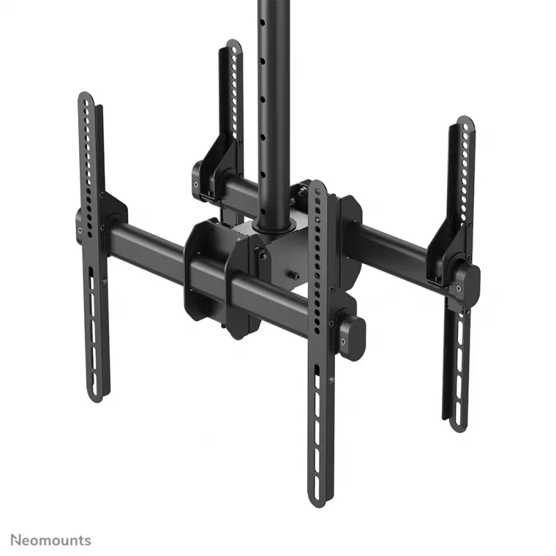 Neomounts NM-C440DBLACK lubinis laikiklis dviem monitoriams / televizoriams 32-60 colių - aukštis 56-91 cm