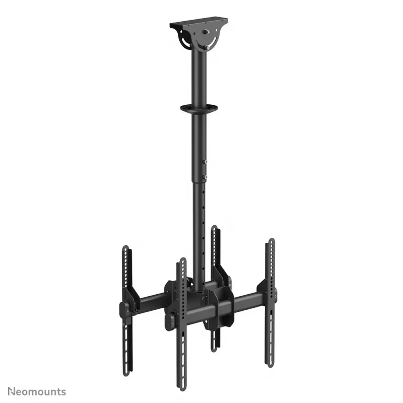 Neomounts NM-C440DBLACK lubinis laikiklis dviem monitoriams / televizoriams 32-60 colių - aukštis 56-91 cm