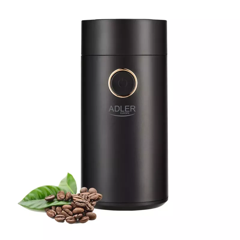 Kavos malūnėlis su plieniniais girnomis Adler AD 4446bg – 150 W, 75 g, juodas