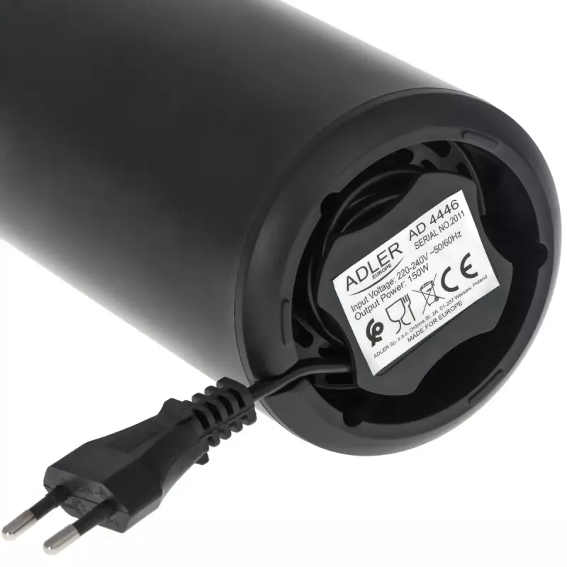 Kavos malūnėlis su plieniniais girnomis Adler AD 4446bg – 150 W, 75 g, juodas