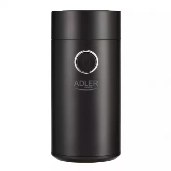 Kavos malūnėlis Adler AD4446BS – 150 W, nerūdijančio plieno girnos, 75 g pupelių talpa, juodas