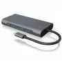 ICY BOX IB-DK4040-CPD Laidinis USB 3.2 Gen 1 (3.1 Gen 1) Type-C dokų stotelė, antracitinė, juoda