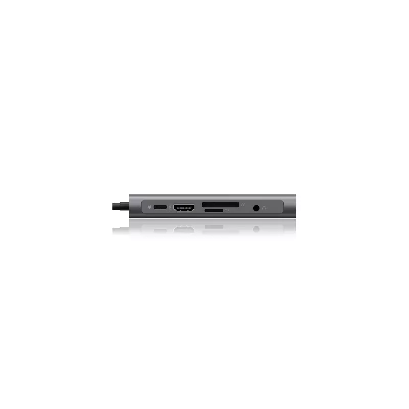 ICY BOX IB-DK4040-CPD Laidinis USB 3.2 Gen 1 (3.1 Gen 1) Type-C dokų stotelė, antracitinė, juoda
