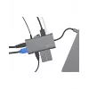 ICY BOX IB-DK4040-CPD Laidinis USB 3.2 Gen 1 (3.1 Gen 1) Type-C dokų stotelė, antracitinė, juoda