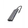 ICY BOX IB-DK4040-CPD Laidinis USB 3.2 Gen 1 (3.1 Gen 1) Type-C dokų stotelė, antracitinė, juoda