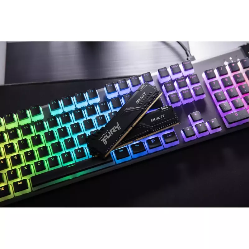 Kingston FURY Beast 64 GB (2x32 GB) DDR4 3600 MHz CL18 juodas