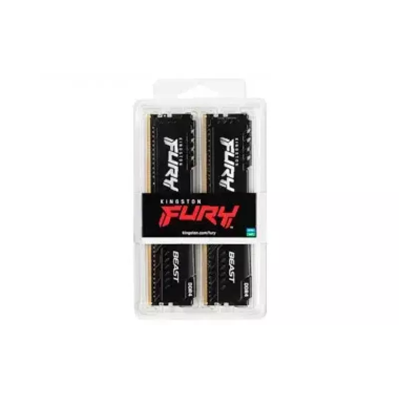 Kingston FURY Beast 64 GB (2x32 GB) DDR4 3600 MHz CL18 juodas