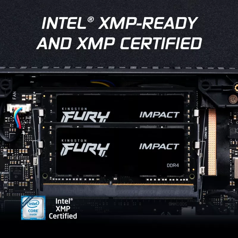 Kingston Technology FURY 16GB 3200MT/s DDR4 CL20 SODIMM (2 modulių rinkinys) Impact