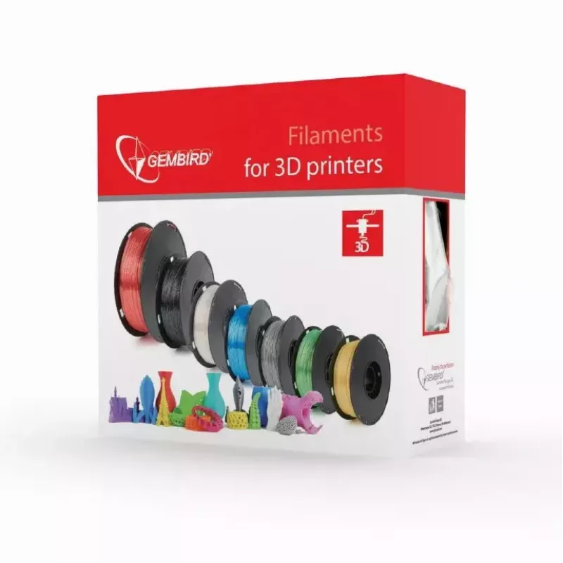 3D spausdinimo medžiaga Gembird 3DP-PLA+1.75-02-GR