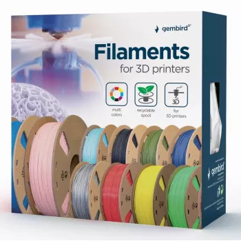 GEMBIRD PLA-PLUS filamentas, baltas, 1,75 mm, 1 kg