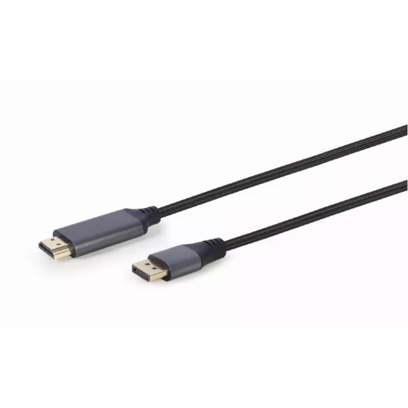 Kabelis adapteris Gembird CC-DP-HDMI-4K-6 — DisplayPort į HDMI Type A, 1,8 m, 4K, juodas