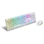 Žaidimų klaviatūros ir pelės rinkinys MSI VIGOR GK30 COMBO WHITE