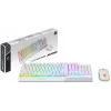 Žaidimų klaviatūros ir pelės rinkinys MSI VIGOR GK30 COMBO WHITE