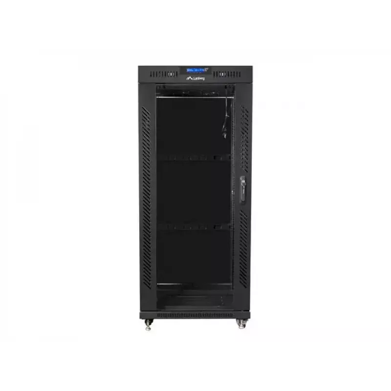 Laisvai pastatomas serverinis stovas Lanberg FF01-6827-12BL 27U, 19 inch, 800 kg