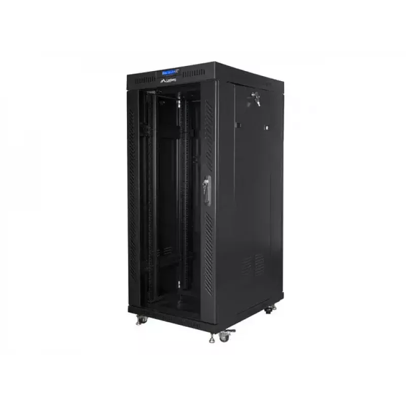 Laisvai pastatomas serverinis stovas Lanberg FF01-6827-12BL 27U, 19 inch, 800 kg
