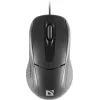 Laidinė optinė pelė DEFENDER MB-580 USB Type-A, ambidekstrinė, 1000 DPI, 3 mygtukai, juoda